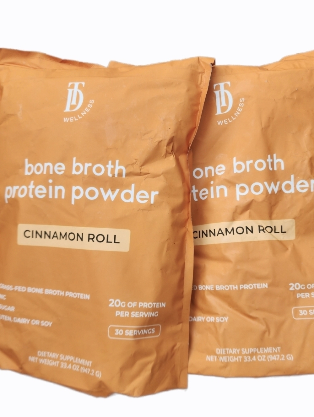 TB Wellness Bone Broth Protein Powder Cinnamon Roll 5/4/27 Qty 2